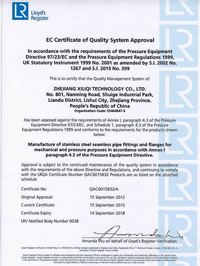 Certifications